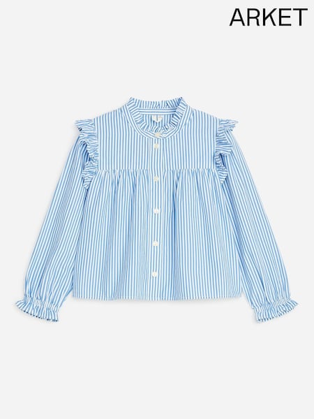 Plavo - Arket Cotton Blouse