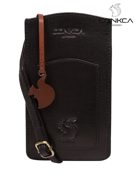 Conkca Siren Leather Cross-Body Phone Bag (576371) | €36