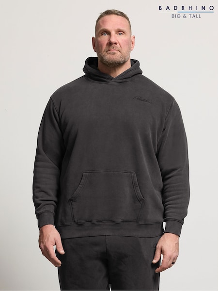 Black - Regular Badrhino Big & Tall Sun Bleached Hoodie