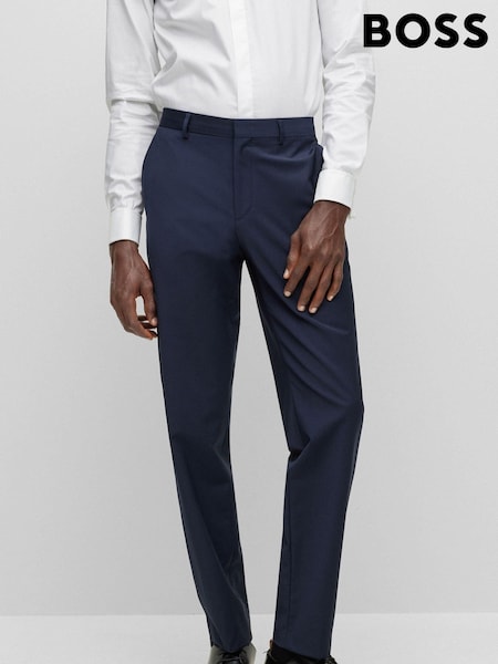 BOSS Blue Leon Regular Fit Suit Trousers (576529) | €79