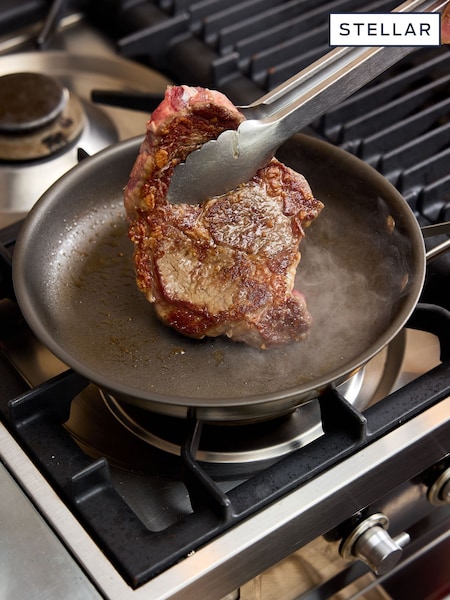 Stellar Zero, Uncoated Non-stick 24cm Frying Pan