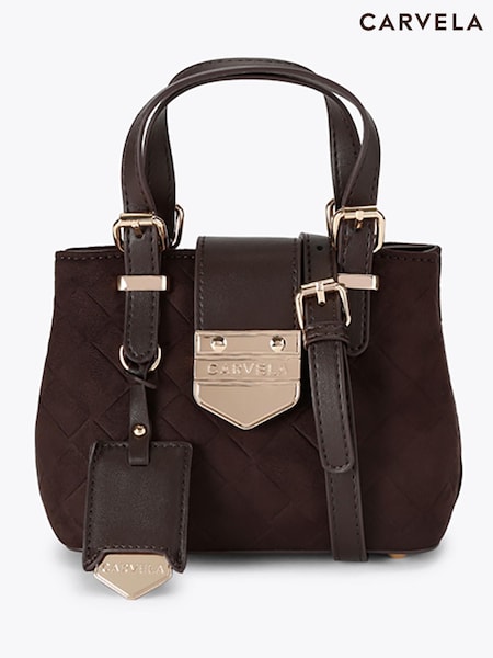 Brown - Carvela Maria Micro Weave Bag