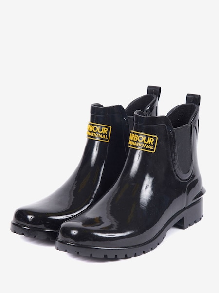 Barbour® International Black Assen Chelsea Wellington Boots (578581) | ₪277