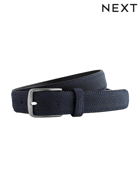 Navy Blue Suede Textured Belt (578995) | €7.50