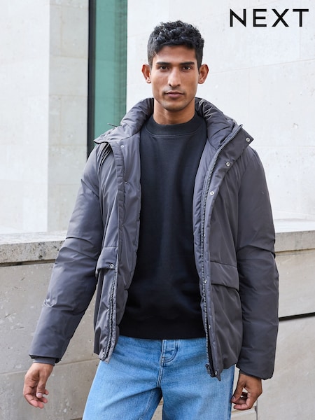 Hooded Shower Resistant Padded Coat (579000) | ‏170 د.إ.‏
