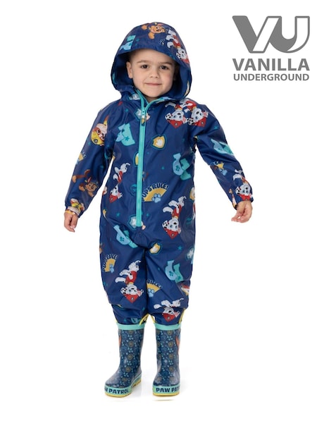 Vanilla Underground Navy Blue Paw Patrol Unisex Kids Puddle Suit (579422) | €45
