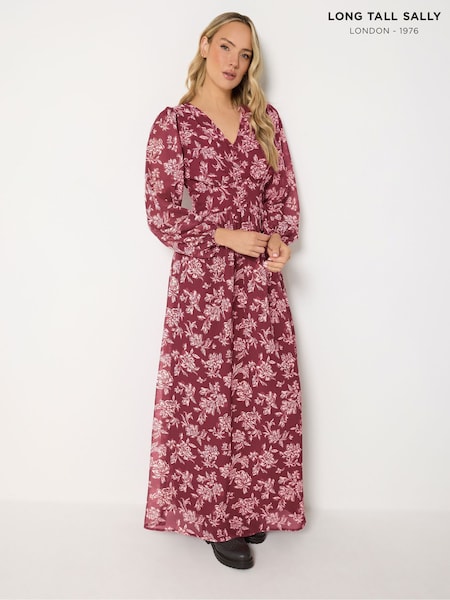 Red - Long Tall Sally Floral Maxi Dress
