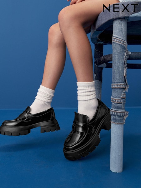 Black Patent Chunky School Shoes (580153) | €28 - €35