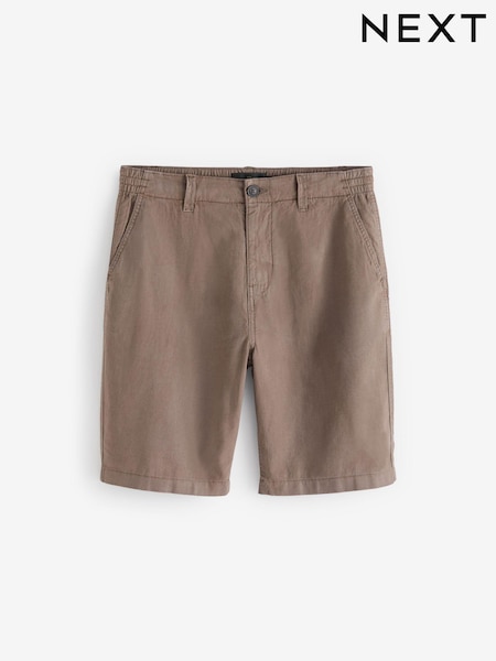 Brown Linen Blend Chino Shorts (580720) | €5