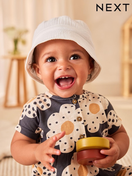 Weiß - Bucket Baby Hat (580805) | 6 €