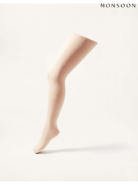 Monsoon Natural Bridesmaid Spot Tights (581365) | € 14 - € 16