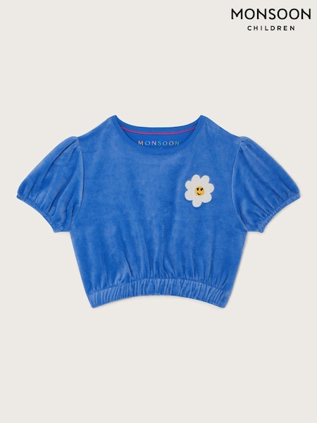 Monsoon Velour Puff Sleeve Top (581455) | AED64 - AED78