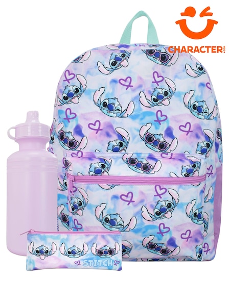 Character Purple Lilo and Stitch 3 Piece Schoolbag Set (581715) | 163 QAR