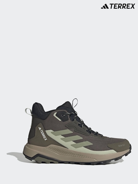 Green - Regular Adidas Terrex Anylander Mid Rain Rdy Hiking Shoes