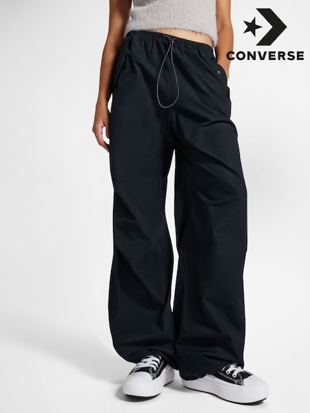 Converse Black Parachute Wide Leg Trousers (582518) | €46
