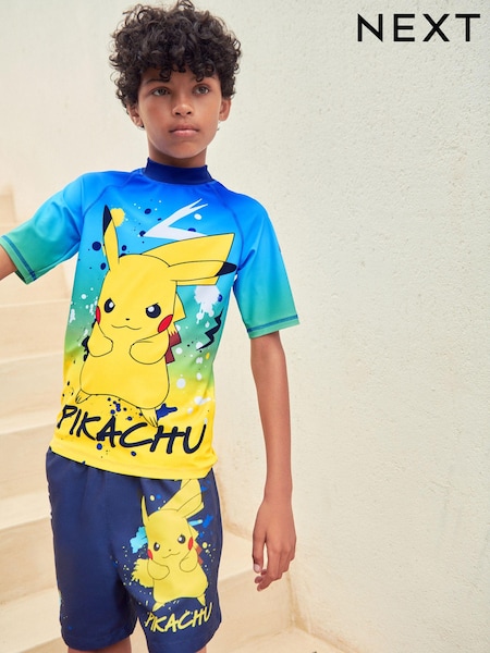 Bleu Pokemon - Rash Vest (3-16yrs) (582559) | € 4 - 6 €
