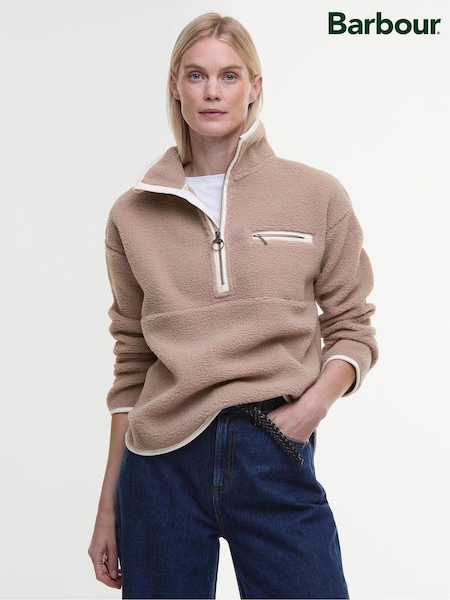 Barbour® Beige Beige Mersea 100% Cotton Sherpa Fleece (582990) | €146