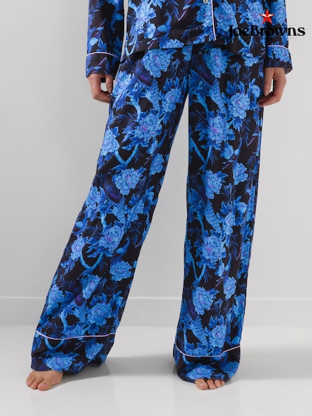 أسود - Joe Browns Boutique Floral Pyjama Bottoms