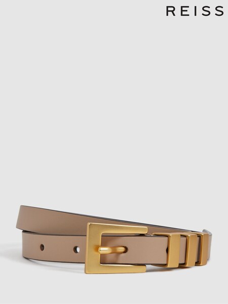 Reiss Amanda Leather Thin Buckle Belt (583442) | 95 €