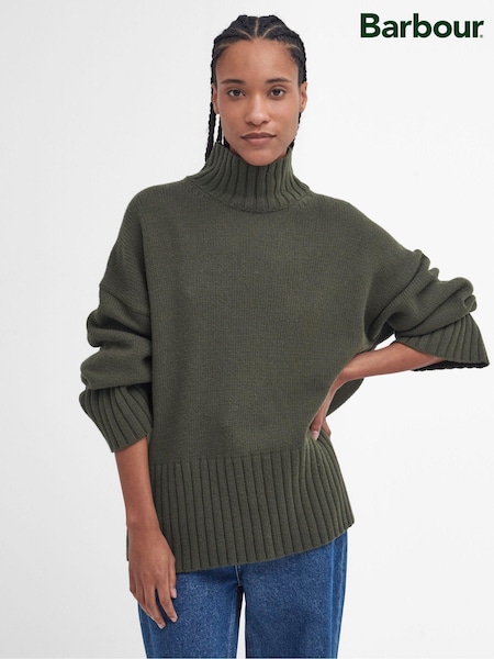 Grün - Barbour® Serena Strickpullover aus reinem Baumwoll- und Wollmaterial (584071) | 96 €