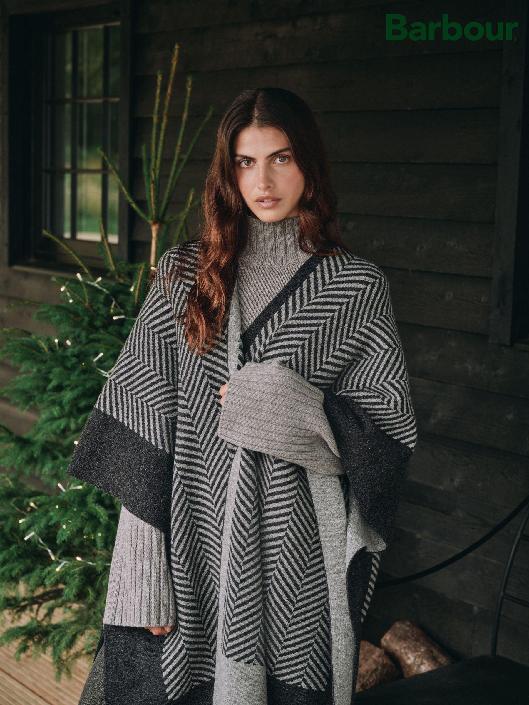 Barbour knitted poncho discount