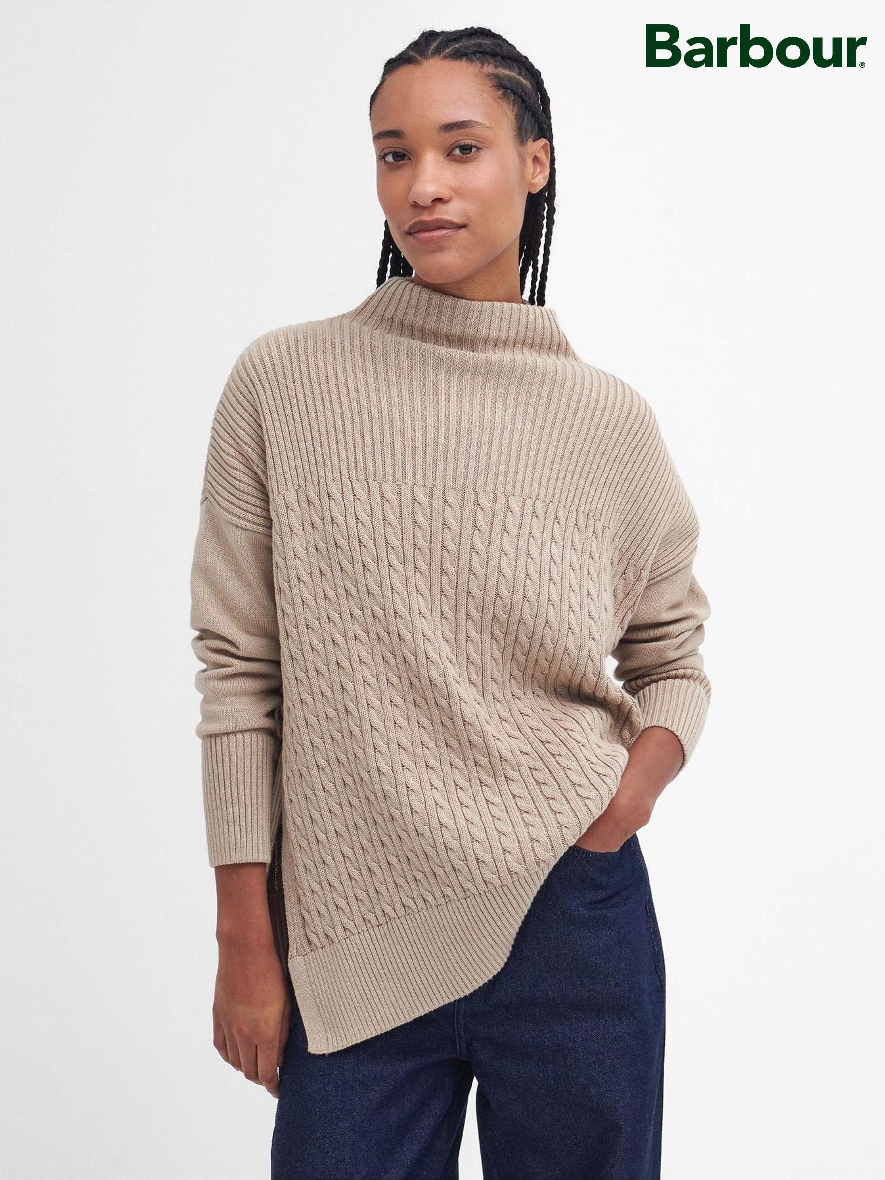 Barbour cable knit jumper womens online