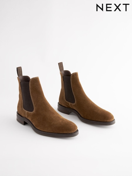 Коричневый - Loake For Next Suede Chelsea Boots (584660) | €272