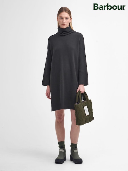 Olivgrün - Barbour® – Geripptes, grob gestricktes Kleid aus 100% Baumwolle (584708) | 91 €