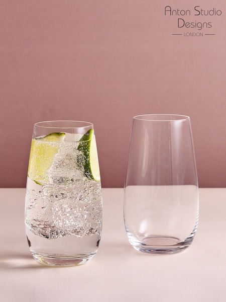 Anton Studio Designs Set Of 2 Juno Highball Tumblers