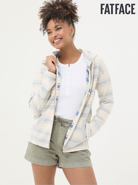FatFace Daisy Textured Zip Through Hoodie (585402) | 229 LEI