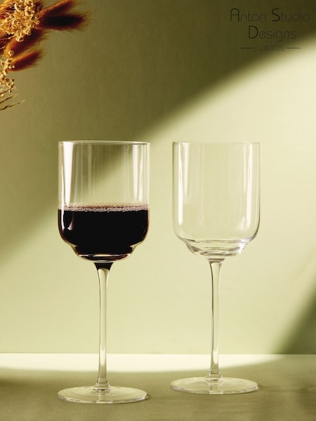 Anton Studio Designs Set Of 2 Milan Red Wine Spritz Glasses