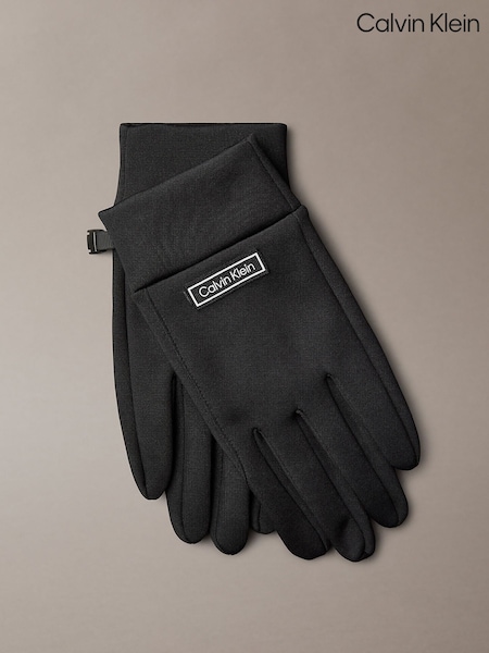 Black - Regular Calvin Klein Technical Stretch Touchscreen Gloves