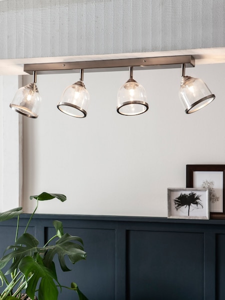 Brushed Chrome Gloucester Spot 4 Light Ceiling (586527) | €92