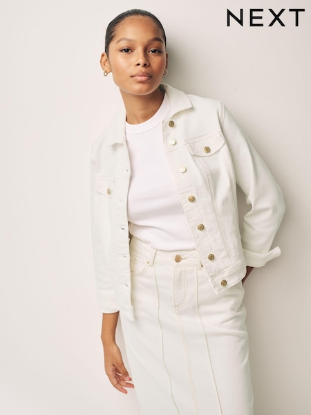 White Fuller Bust Denim Jacket (586692) | €19