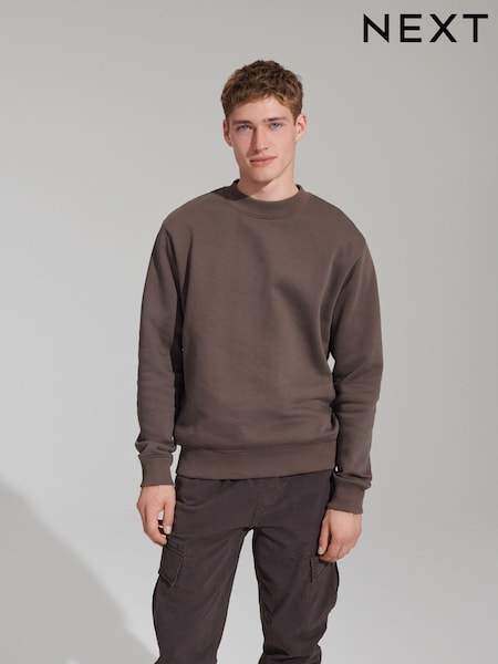 Svetlo rjava - Klasičen kroj - Jersey Cotton Rich Crew Sweatshirt (586771) | € 14