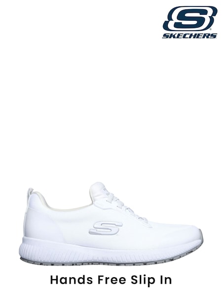 Alb - Skechers Womens Squad Slip Resistant Work Trainers (586797) | 439 LEI