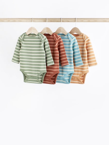 Multi Stripe Long Sleeve Bodysuits 4 Pack (586889) | € 16 - € 18