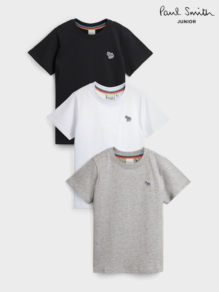Çoklu Zebra - Paul Smith Junior Boys Signature T-shirts 3 Pack (587154) | ₺1.400