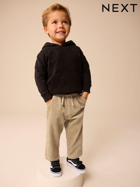 Stone Textured Corduroy 100% Cotton Pull On Trousers (3mths-7yrs) (587163) | €9 - €11