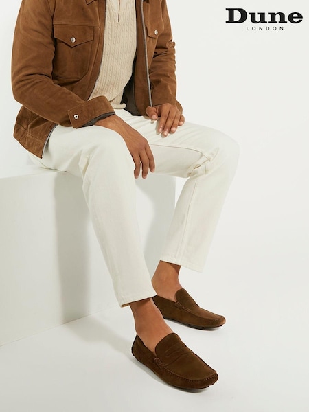 Dune London Brown Bradlay Saddle Driver Shoes (587416) | €130