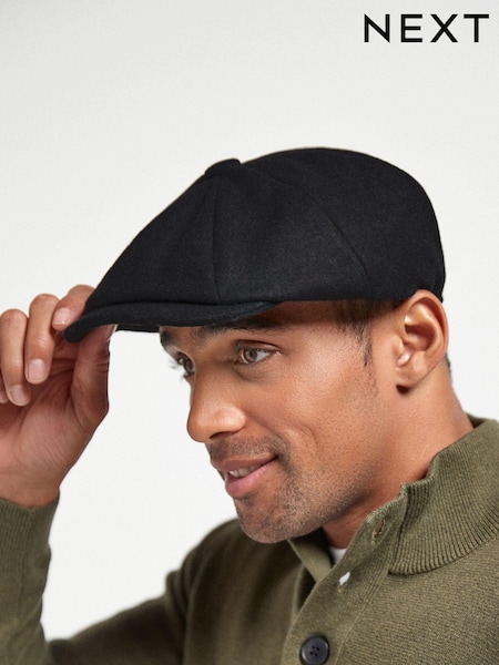Noir - Chapeau 'Christys' London Wool Baker Boy (587531) | € 20