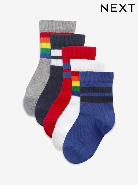 Hell - Cushioned Footbed Cotton Rich Ribbed Tipped Socks 5 Pack (588048) | 12 € - 15 €