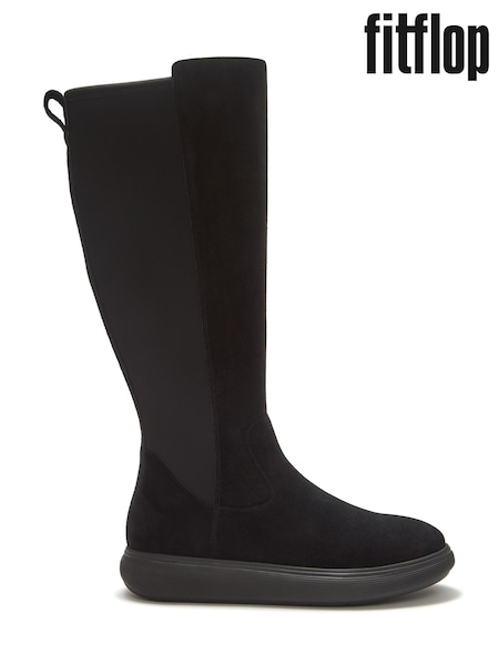 Svart - Fitflop Iq-comff Suede High Boots