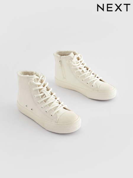 Bela s podlogo iz umetnega krzna - Lace-Up High Top Trainers (588624) | € 17 - € 23