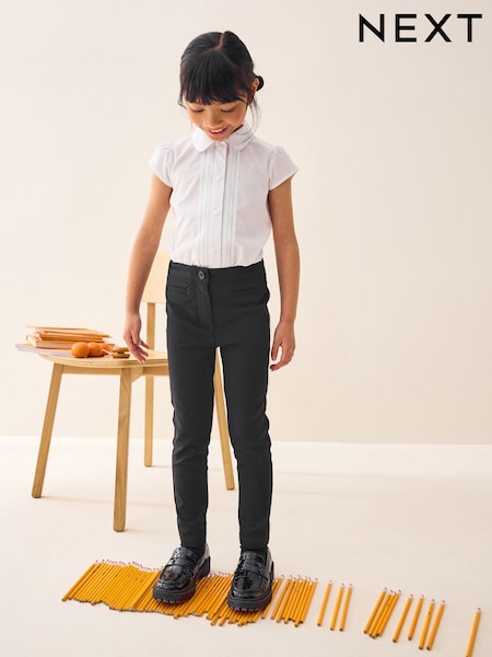أسود - School Skinny Stretch Trousers (3-18yrs) (589179) | ‏54 ر.س.‏ - ‏95 ر.س.‏