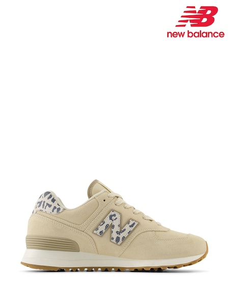 New Balance Womens Leopard Print 574 Trainers (589317) | €158