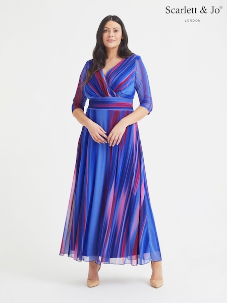 Scarlett & Jo Verity Ikat Print Maxi Gown (589866) | €126