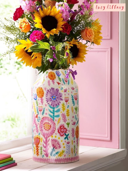 Lucy Tiffney Multi Floral Large Vase (589937) | €90