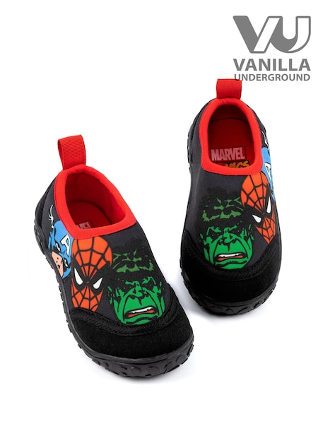 Vanilla Underground Black Kids Marvel Character Aqua Socks (590230) | R$ 170