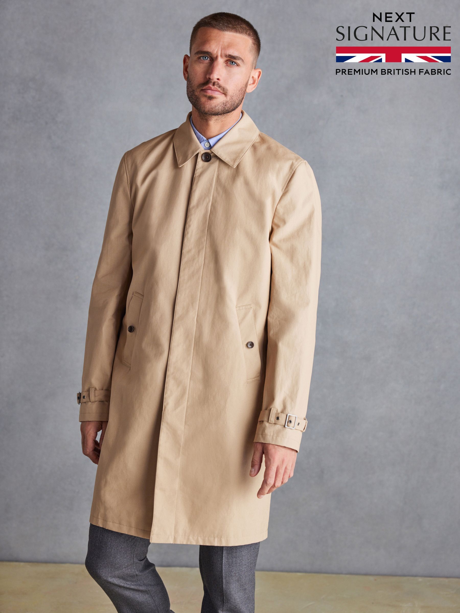 Mens stone raincoat discount